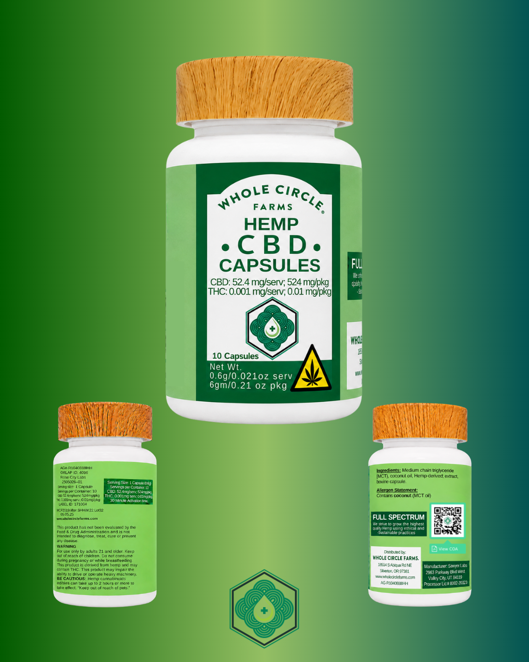 CBD Gel Capsules - 51.5mg