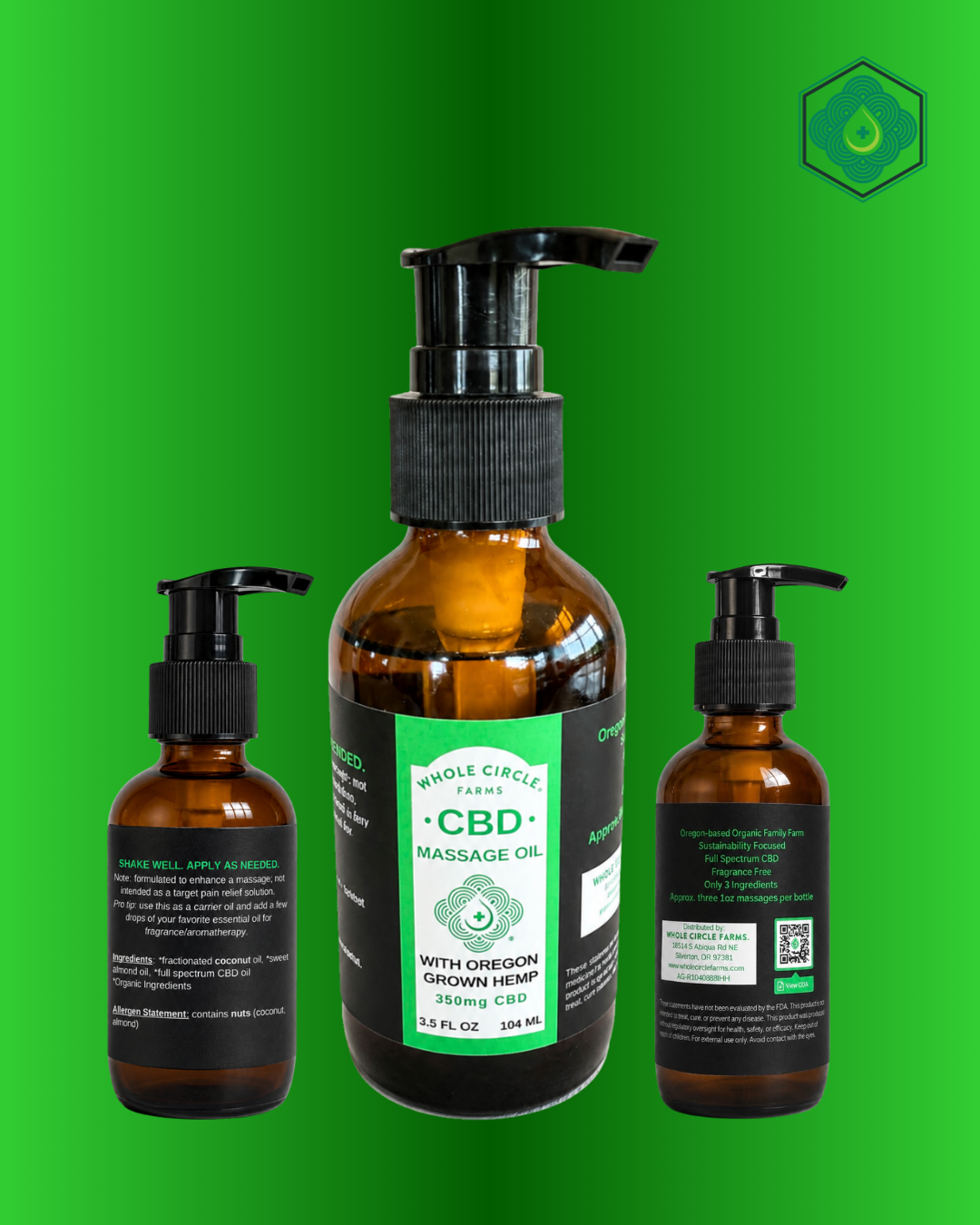 CBD Massage Oil | Whole Circle Farms