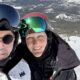 a selfie of peter and rochelle in ski gear on the mountain